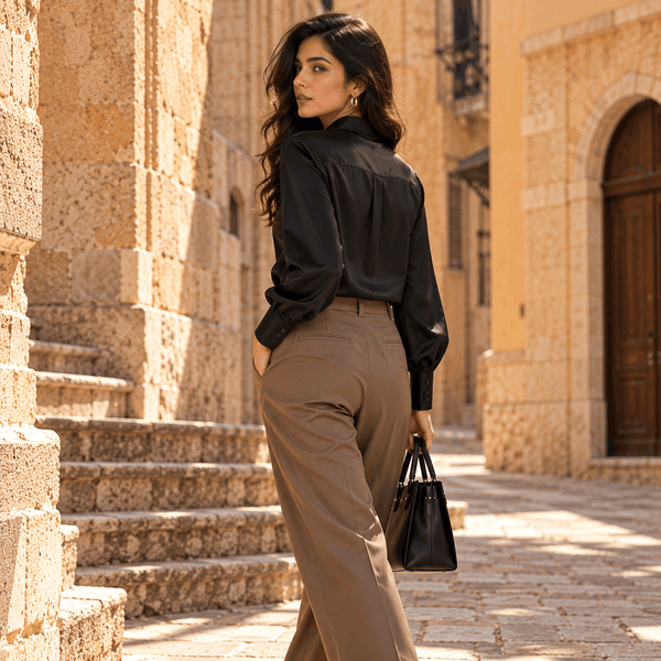 Classic Satin Black Shirt
